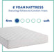 Firm Twin Foam Bed, 8 Inch, Certipur-Us Certified