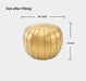 Gold Faux Leather Pouf Ottoman for Comfortable Living