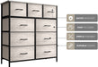 9-Drawer Storage Unit Organizer Chest with Faux Wood Drawers