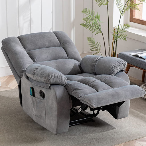 Overstuffed Massage Recliner Chair with Heat