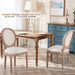 Beige French Vintage Farmhouse Dining Chairs Set of 6