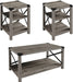 3-Piece Farmhouse Grey Wash Table Set