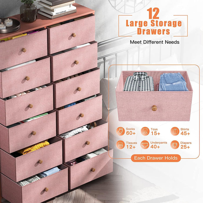 12 Drawer Dresser & Chest of Drawers