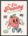 Nostalgic Peachy Poster: Cool Room Decor