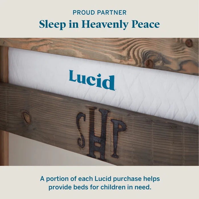 Lucid Comfort 10'' Plush Gel Memory Foam Mattress