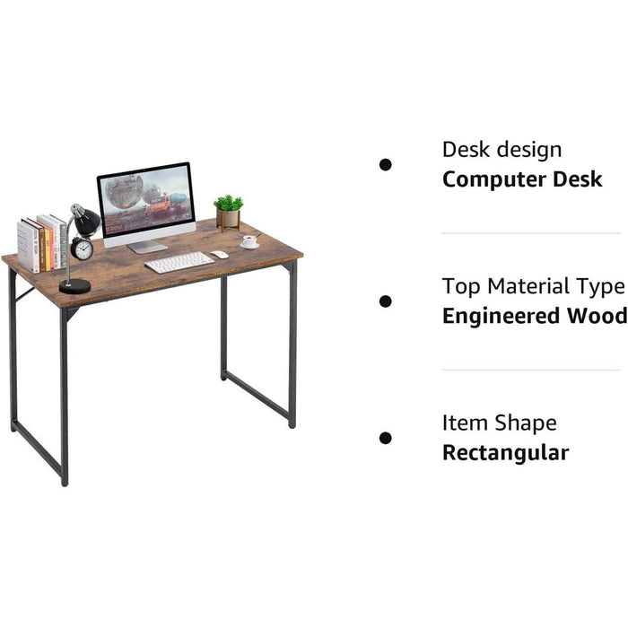 Modern Industrial Laptop Desk for Home Office