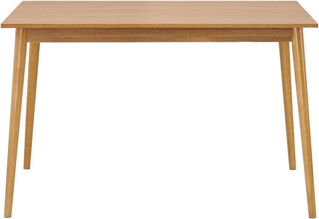 Modern 47 Inch Dining Table, Oak Finish