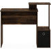 Amber Pine/Black Econ Writing Desk