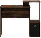 Amber Pine/Black Econ Writing Desk