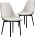 Urban Modern Leather Dining Chairs, Set of 2