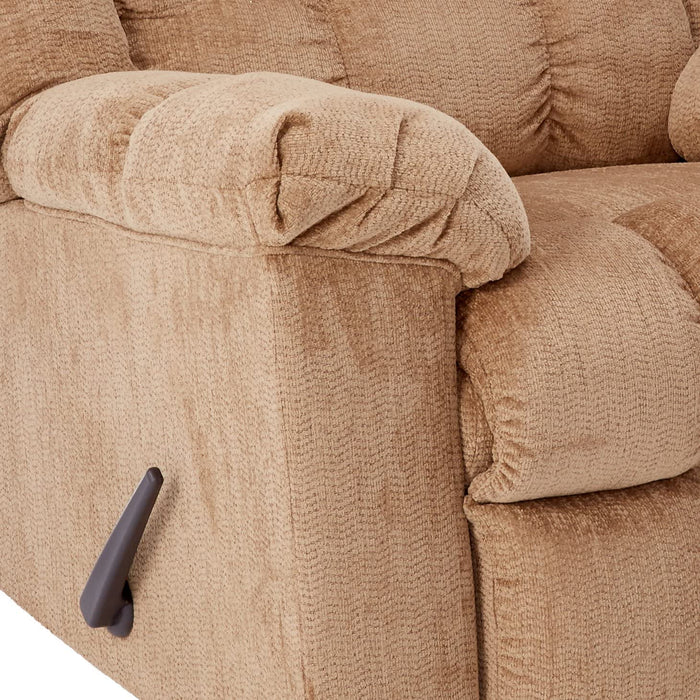 Manual Rocker Recliner, Light Brown