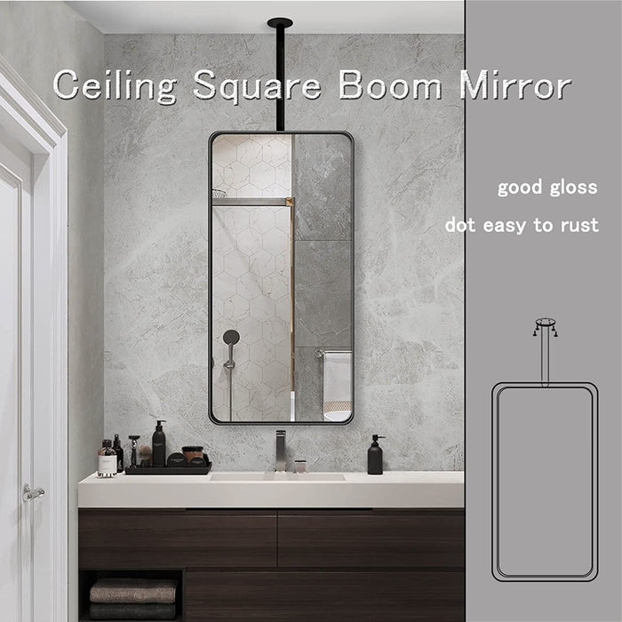 Customizable Metal Square Mirror for Living Room