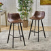 Snake Skin Brown Dax Barstools, Set of 2