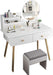 Bedroom Vanity Makeup Desk with Stool