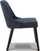 Mid-Century Modern Dark Blue Fabric Accent Chair, Set of 2