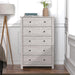 Galano Genoa 5 Drawer Dresser, Dusty Grey Oak