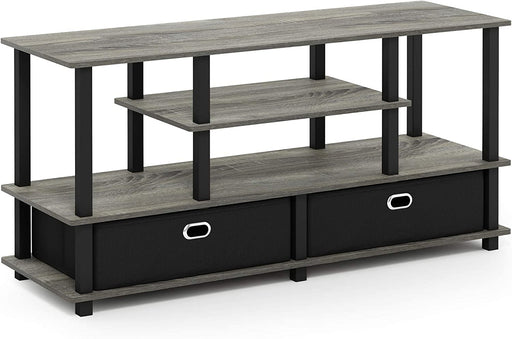 55-Inch TV Stand in French Oak Grey/Black