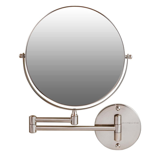 Adjustable Wall Mount Makeup Mirror, 1X & 10X