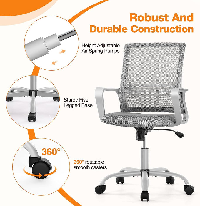 Ergonomic Home Office Chair with Lumbar Support