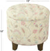 Pastel Floral Ottoman with Storage