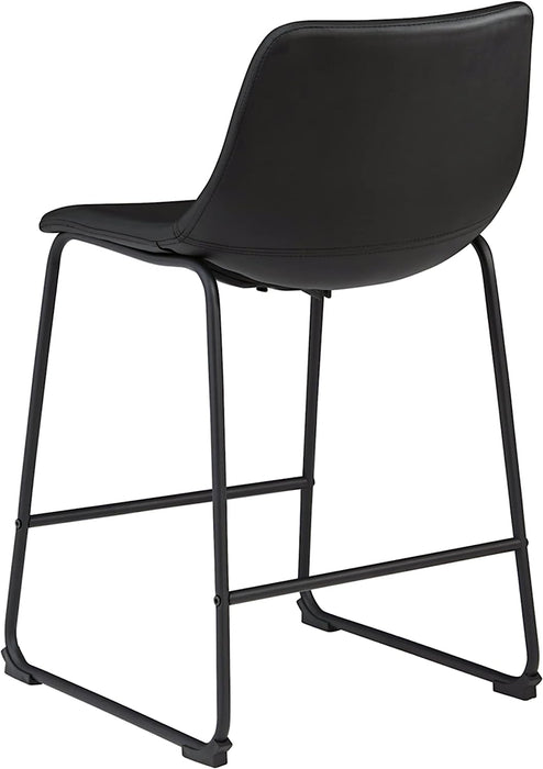 Centiar Modern Bucket Barstool (Set/2) Black