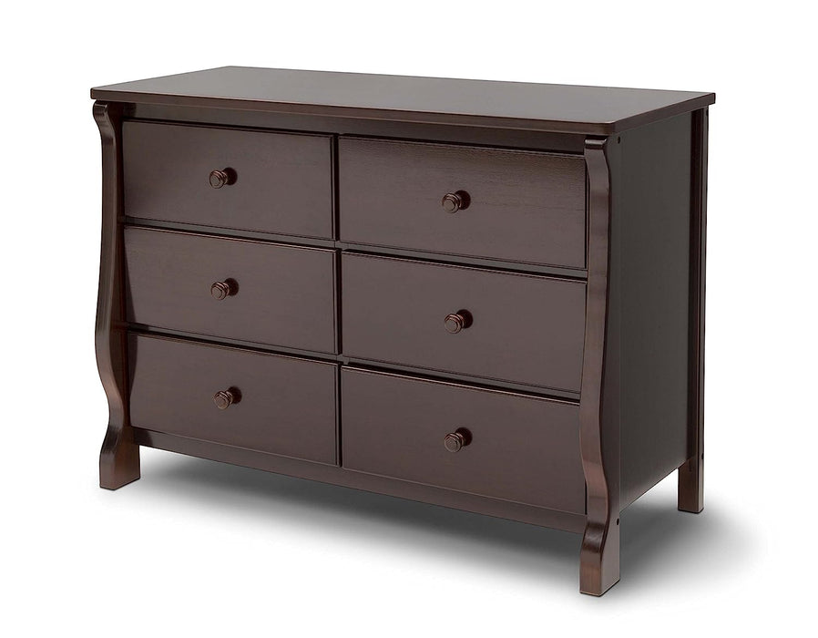 Universal 6-Drawer Dresser in Dark Choc.