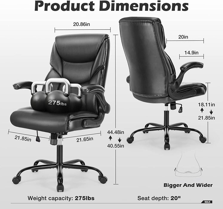 Ergonomic Executive Chair with High Back Support