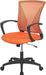 Ergonomic Orange Mesh Office Chair with Armrests