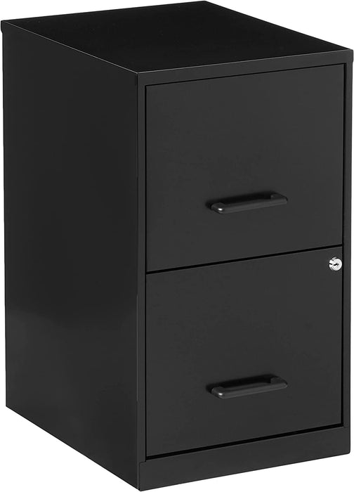 Black 2-Drawer File Cabinet - 14341