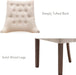 Wingback Tufted Dining Chairs Set of 4