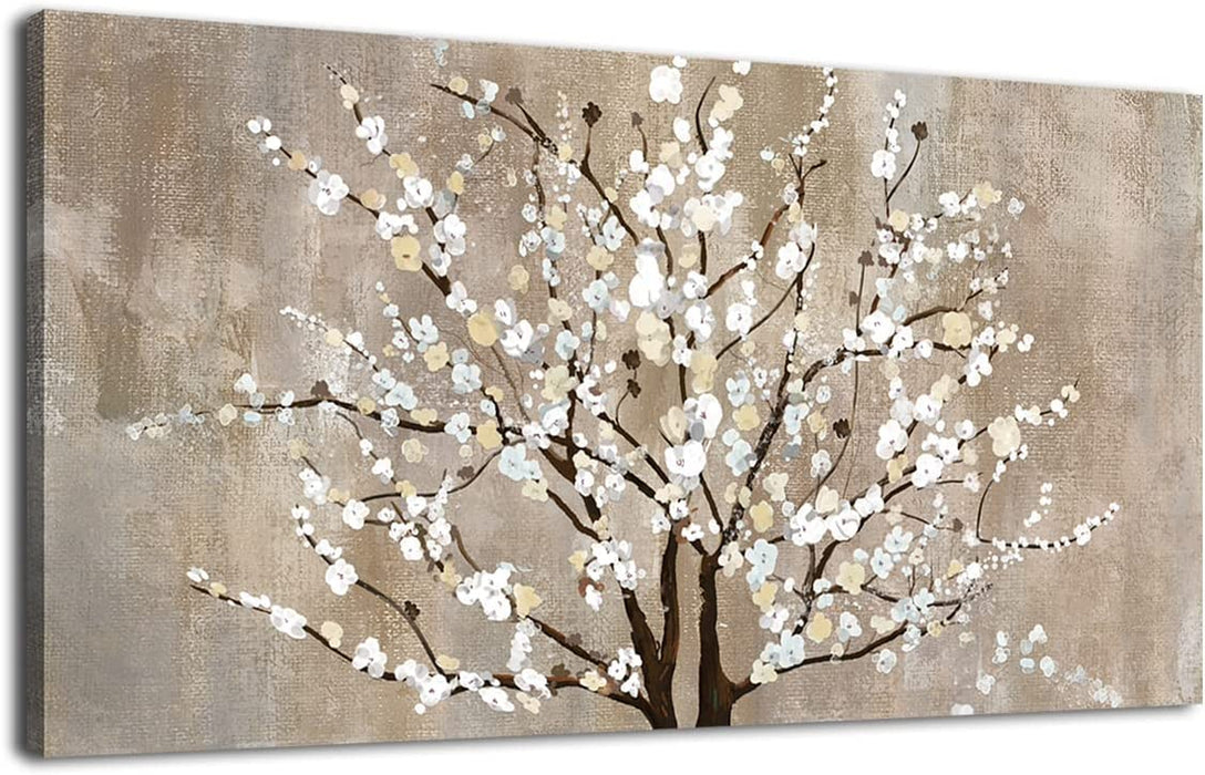 Elegant Plum Blossom Canvas Art for Home Decor