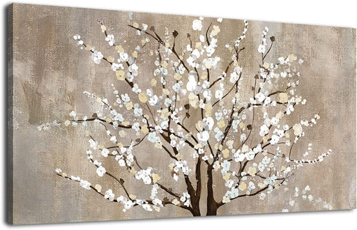 Elegant Plum Blossom Canvas Art for Home Decor