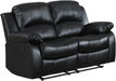 Resonance 83" Microfiber Double Reclining Sofa, Dark Brown