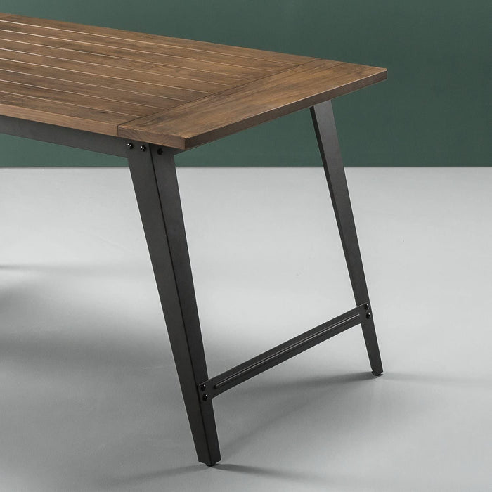 Donna Wood and Metal Dining Table