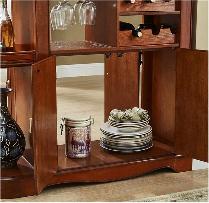 Black Walnut Buffet Server with Cabinets