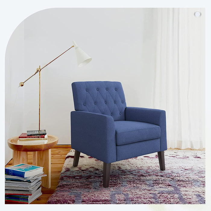 Modern Blue Armchair for Small Spaces