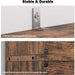 Vintage Brown 6-Shelf Floor Bookcase for Home