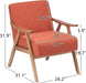 Retro Modern Burnt Orange Lounge Chair