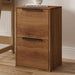 Vertical 2-Drawer Wooden File Cabinet for Home Office