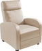 Recliner Chair Padded Seat PU Leather, Beige