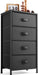 Dresser for Bedroom, Black Dresser with 4 Drawers