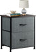 Grey Tall Dresser with 16 Drawers and Wooden Top