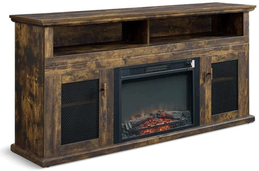 65″ TV Cabinet with Electric Fireplace Furniture