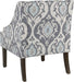 Suri Blue Velvet Accent Chair by Homepop