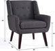 Grey Button Tufted Accent Chair for Comfortable Living