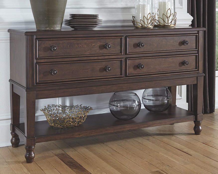 Dark Brown Traditional Dining Room Buffet or Server