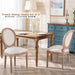 Beige Oval French Country Dining Chairs Set of 4