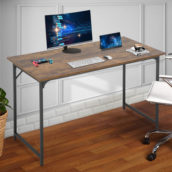 48″ Modern Black Computer Desk for Small Spaces