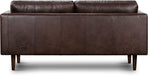 Napa 72″ Leather Sofa in Madagascar Cocoa