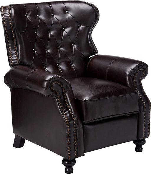 Brown Walder Reconstituted Bycast Leather Recliner